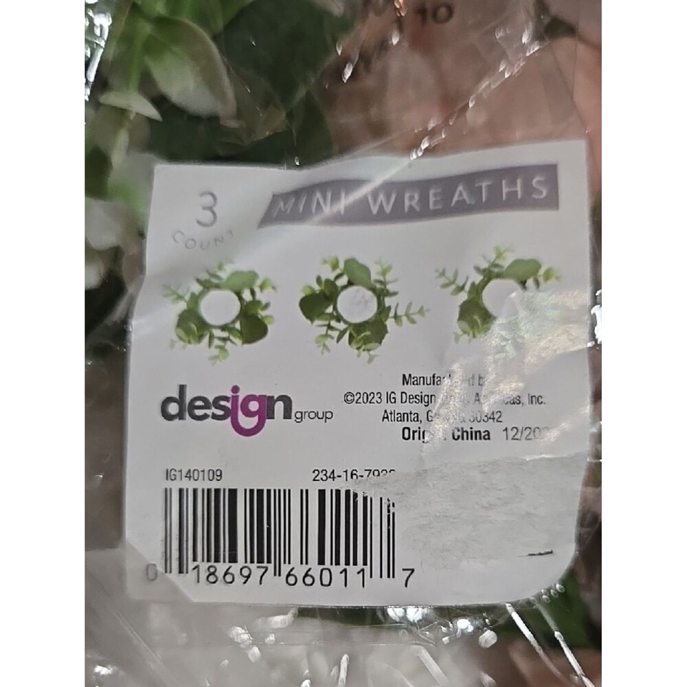 Faux Floral Mini Wreth And Pack Stem Plant Pick Green White Reds Pink Colorful - Picture 5 of 15